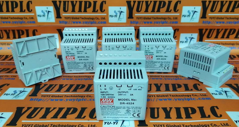 MEAN WELL DR-4524 AC-DC DIN RAIL POWER SUPPLY - PLC DCS SERVO Control ...